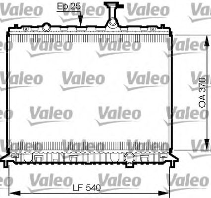 Радиатор охлаждения двигателя VALEO 735508