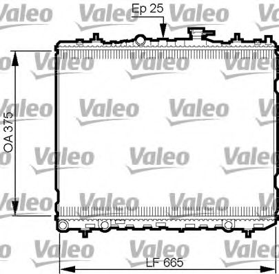 Радиатор охлаждения двигателя VALEO 735509