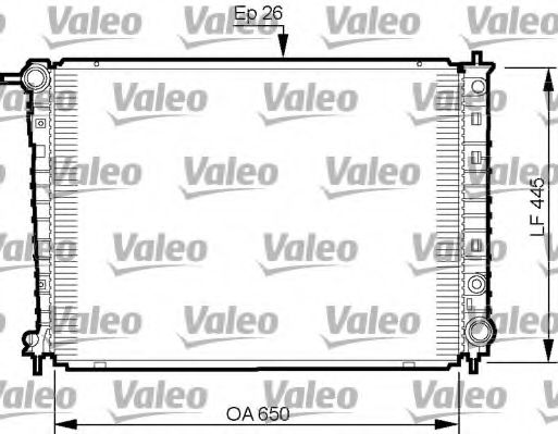 Радиатор охлаждения двигателя VALEO 735512
