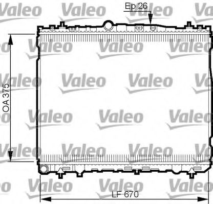 Радиатор охлаждения двигателя VALEO 735514