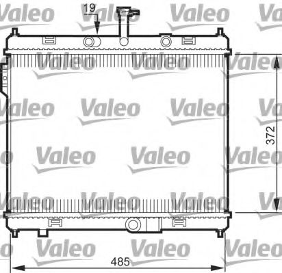 Радиатор охлаждения двигателя VALEO 735515
