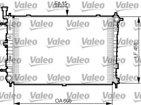 Радиатор охлаждения двигателя VALEO 735516