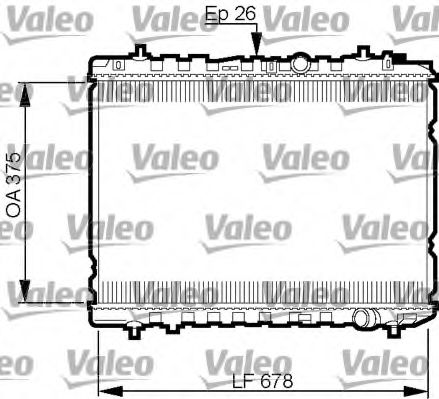 Радиатор охлаждения двигателя VALEO 735526