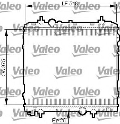 Радиатор охлаждения двигателя VALEO 735531