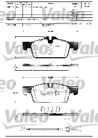 Тормозные колодки VALEO 601289
