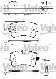 Тормозные колодки VALEO 601325