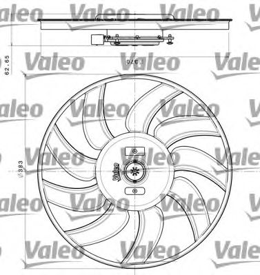 Вентилятор охлаждения двигателя VALEO 696350