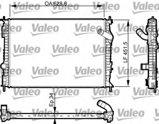 Радиатор охлаждения двигателя на Nissan Qashqai (Ниссан Кашкай) 2, J10 ...