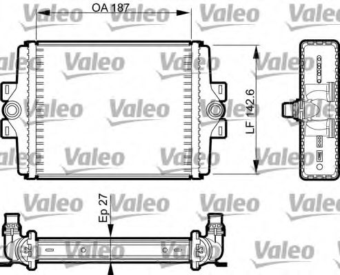Радиатор охлаждения двигателя VALEO 735494