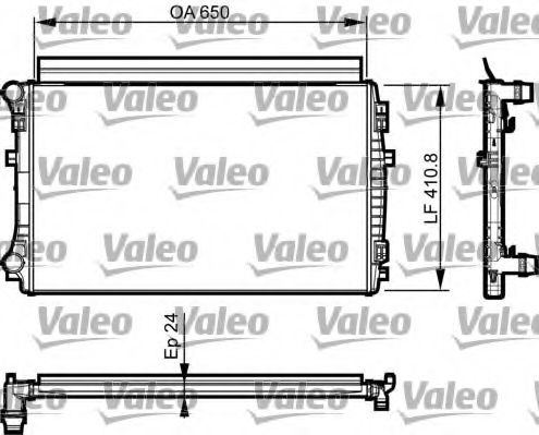 Радиатор охлаждения двигателя VALEO 735558