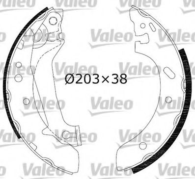Тормозные колодки барабанные VALEO 562632