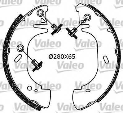 Тормозные колодки барабанные VALEO 554730