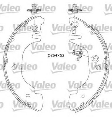 Тормозные колодки барабанные VALEO 553850