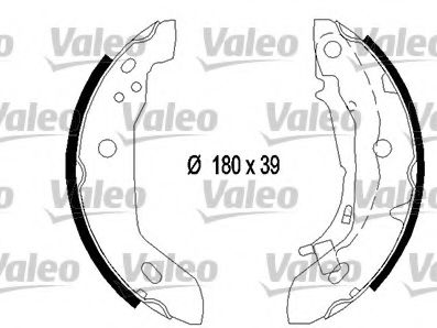 Тормозные колодки барабанные VALEO 562645