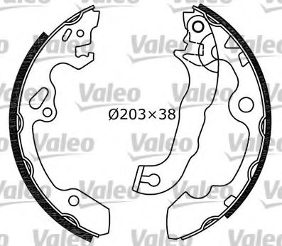 Тормозные колодки барабанные VALEO 562648
