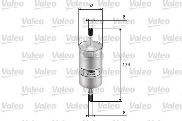 Топливный фильтр VALEO 587020