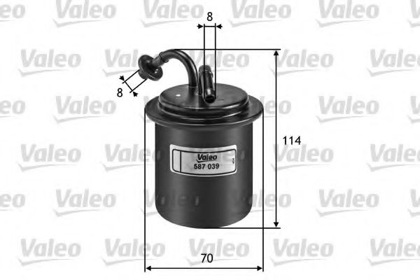 Топливный фильтр VALEO 587039 Топливный фильтр VALEO 587039