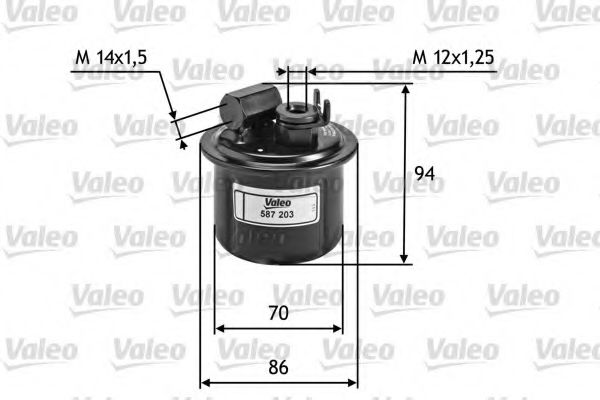 Топливный фильтр VALEO 587203