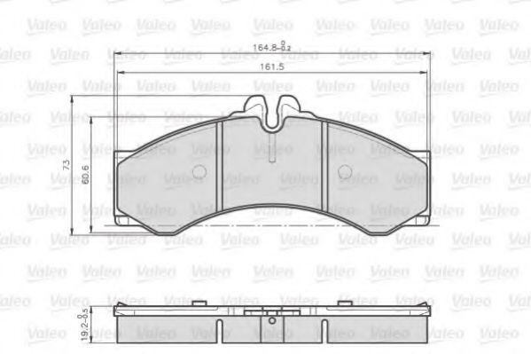 Тормозные колодки VALEO 872153
