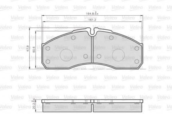 Тормозные колодки VALEO 872160