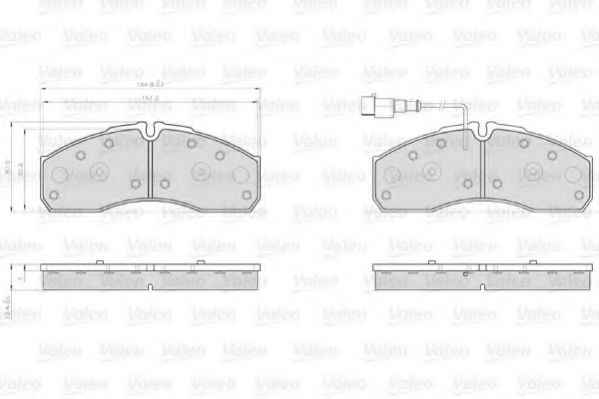 Тормозные колодки VALEO 873160