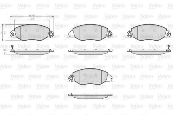 Тормозные колодки VALEO 873577
