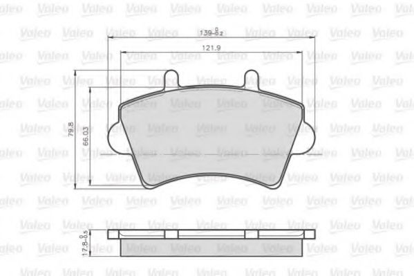 Тормозные колодки VALEO 872613