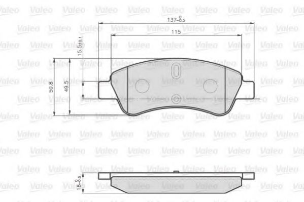 Тормозные колодки VALEO 872599