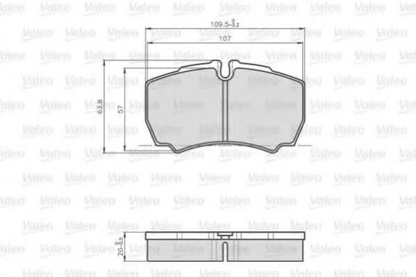 Тормозные колодки VALEO 872123