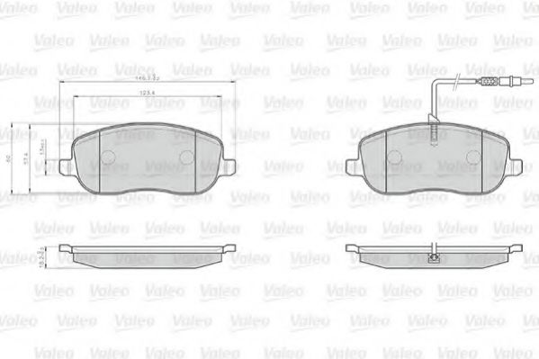 Тормозные колодки VALEO 872261