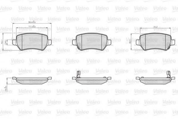 Тормозные колодки VALEO 872417