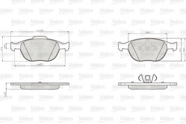Тормозные колодки VALEO 872440