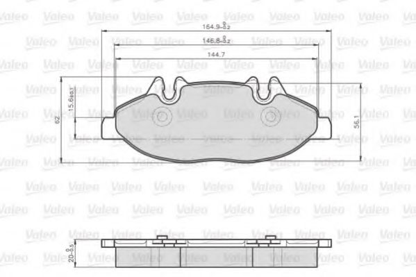 Тормозные колодки VALEO 872007