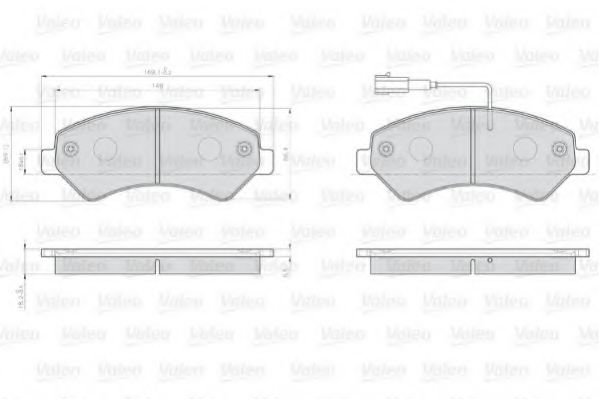Тормозные колодки VALEO 872466