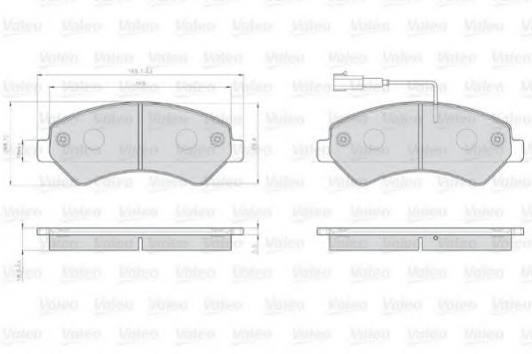 Тормозные колодки VALEO 873466