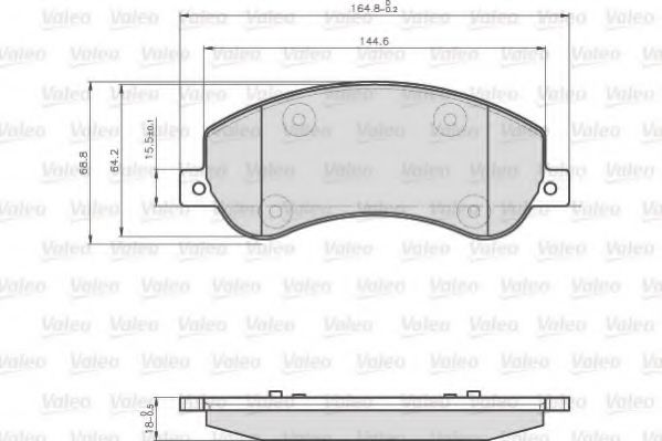 Тормозные колодки VALEO 872816
