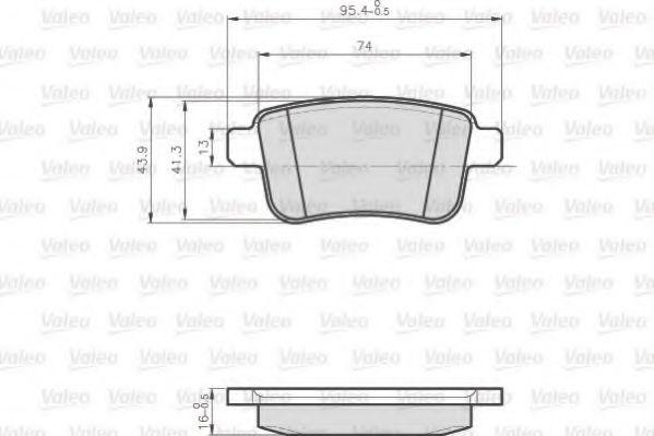 Тормозные колодки VALEO 872692