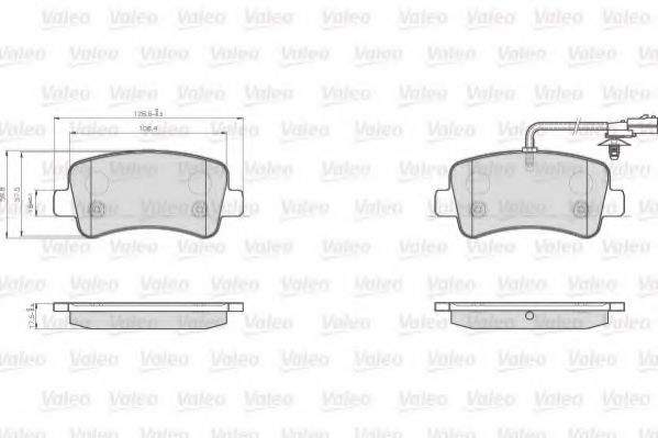 Тормозные колодки VALEO 872112