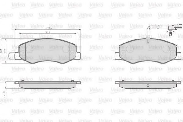 Тормозные колодки VALEO 872172