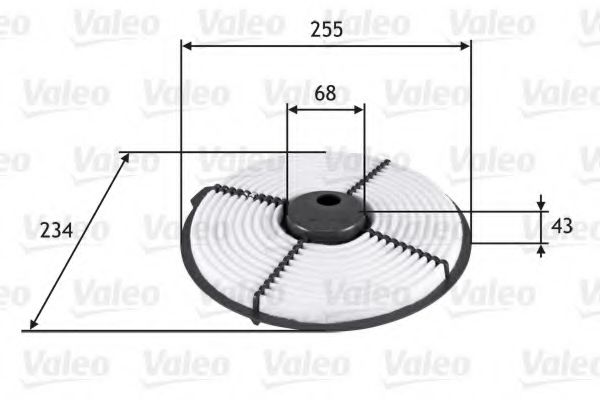 Воздушный фильтр VALEO 585704