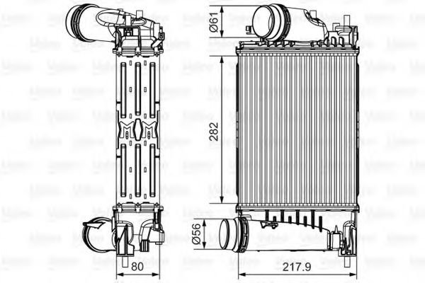 Интеркулер VALEO 817175