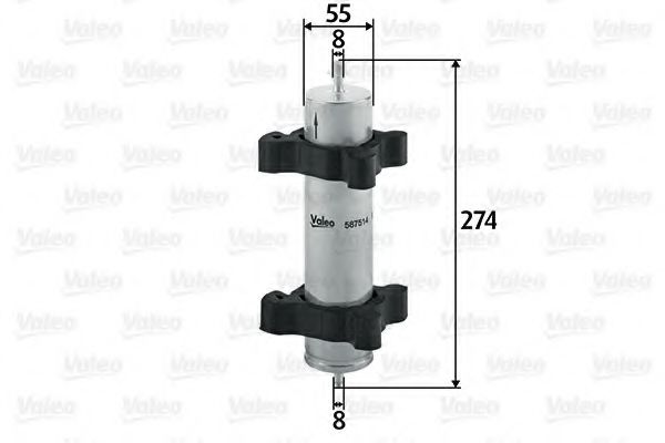 Топливный фильтр VALEO 587514