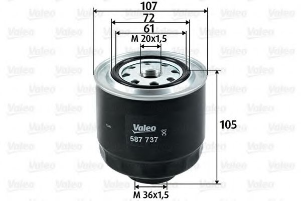 Топливный фильтр VALEO 587737