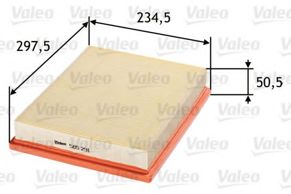 Воздушный фильтр VALEO 585291