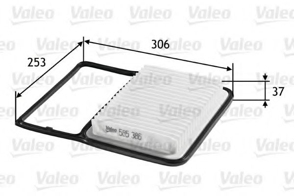 Воздушный фильтр VALEO 585386