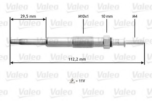 Свеча накаливания VALEO 345135 Свеча накаливания VALEO 345135
