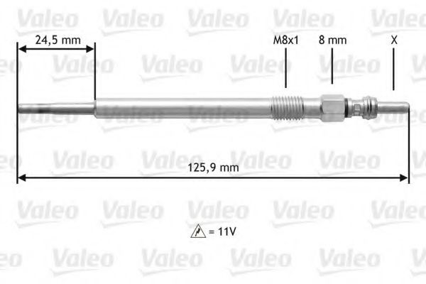 Свеча накаливания VALEO 345164