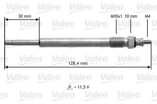 Свеча накаливания VALEO 345179 Свеча накаливания VALEO 345179