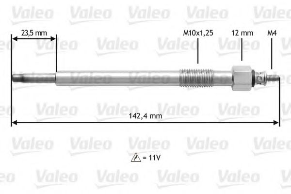 Свеча накаливания VALEO 345187 Свеча накаливания VALEO 345187