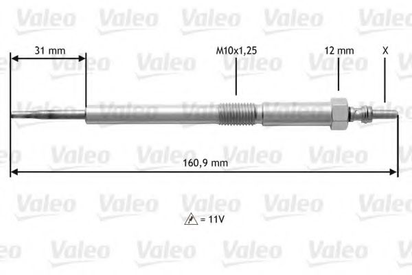Свеча накаливания VALEO 345217 Свеча накаливания VALEO 345217